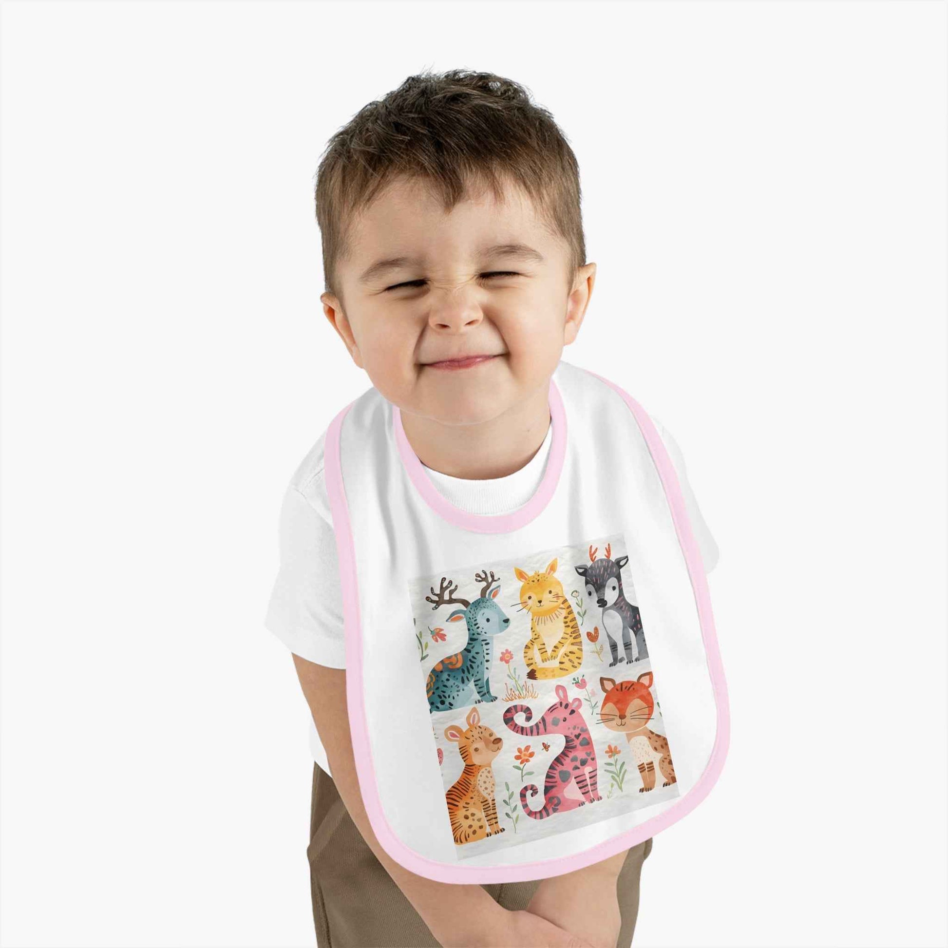 Adorable Animal Print Baby Bib for Messy Mealtimes
