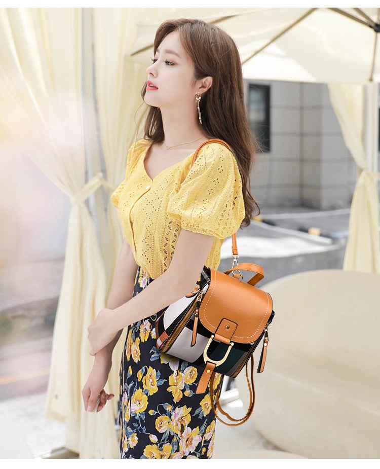 Small Women's Grid Backpack