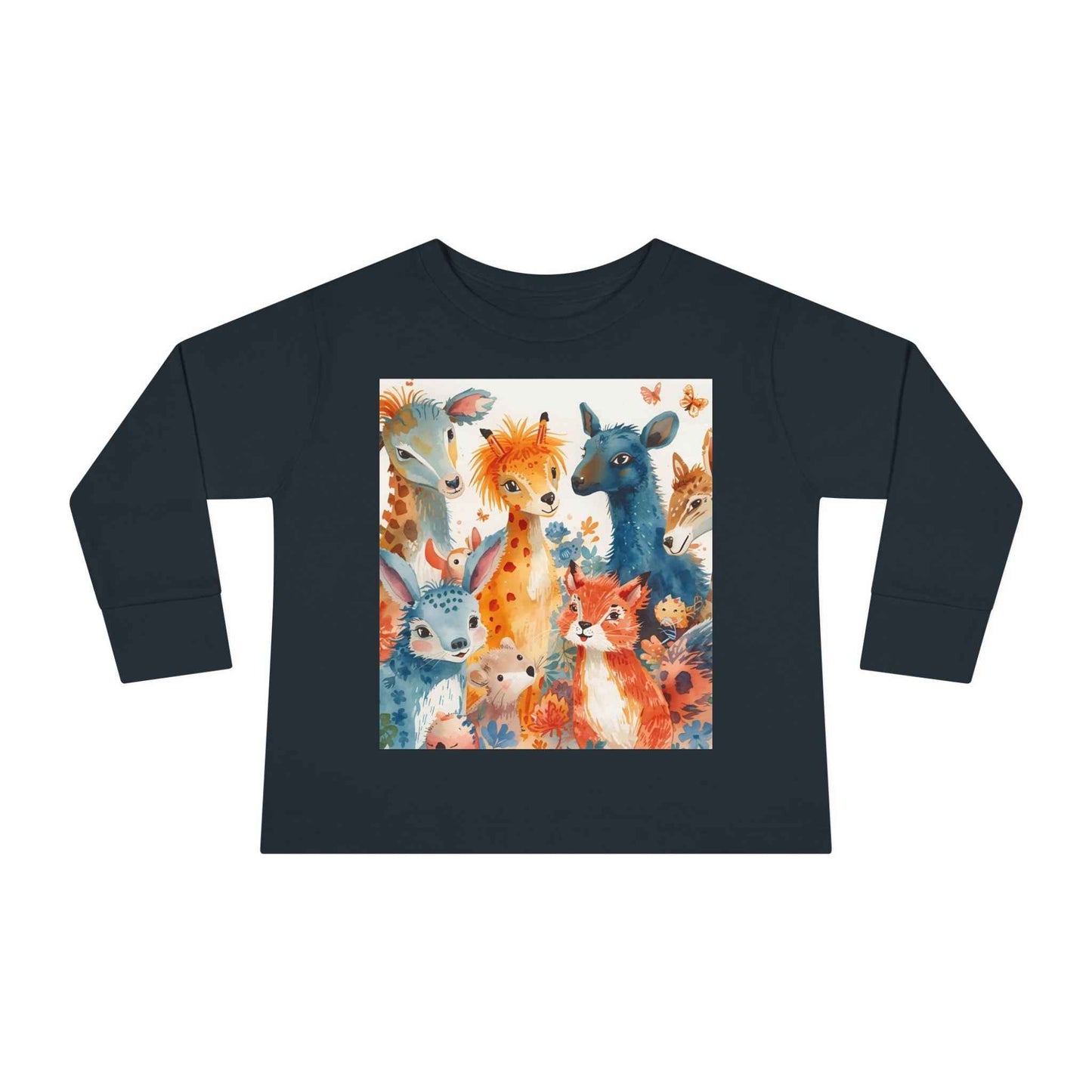 Cute Animal Friends Toddler Long Sleeve Tee