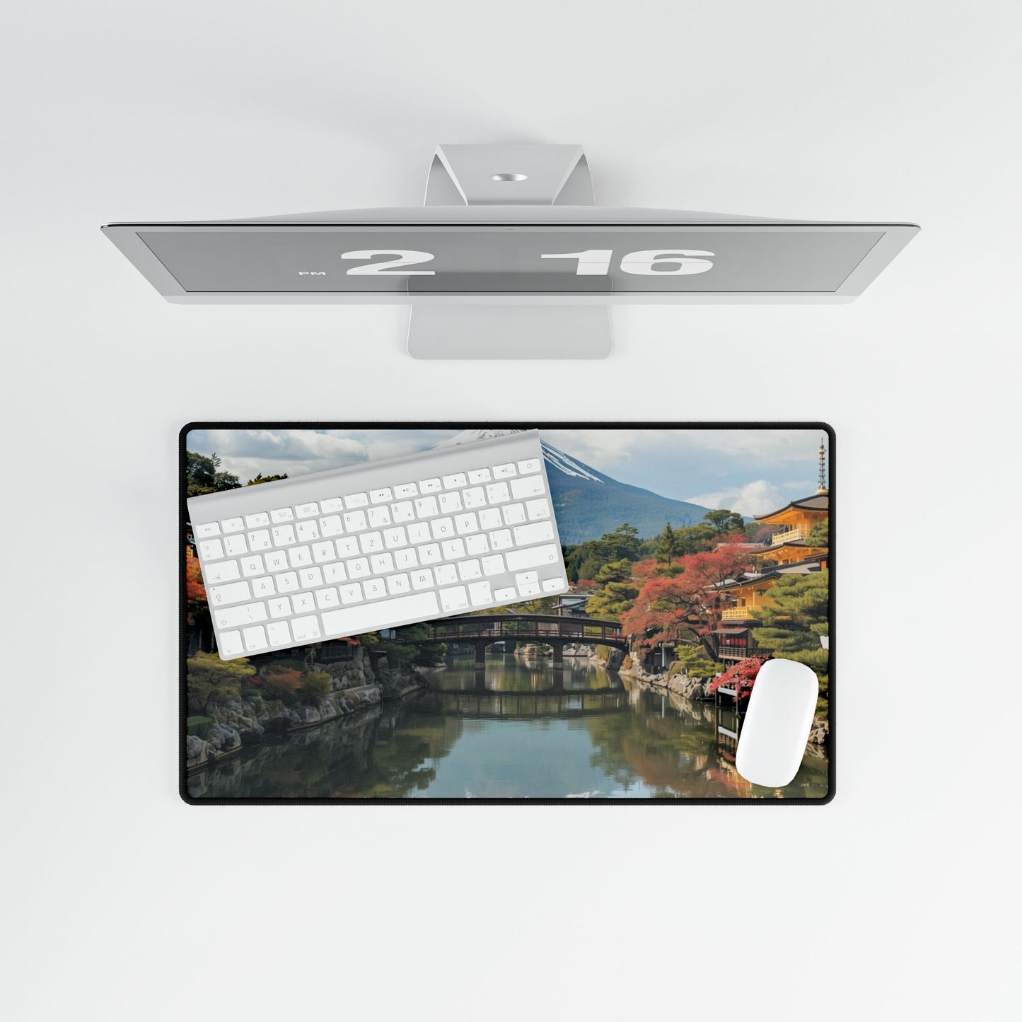 Japanese Landscape Desk Mat For Home Office And Workspace Decor