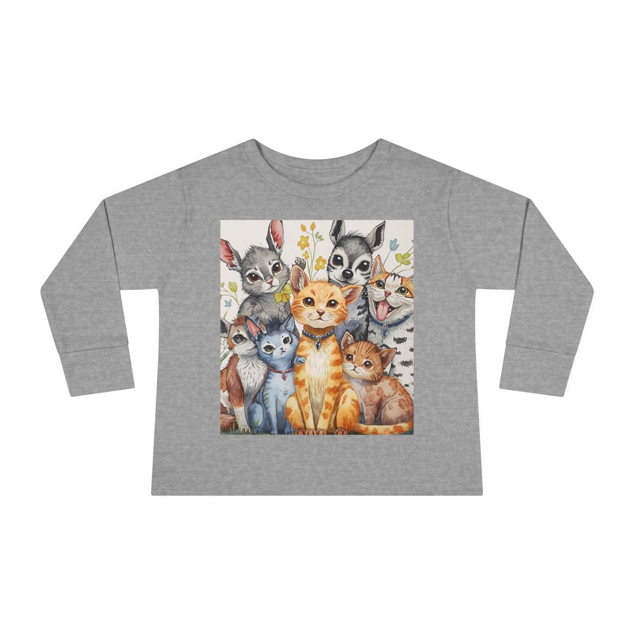 Adorable Animal Friends Toddler Long Sleeve Tee