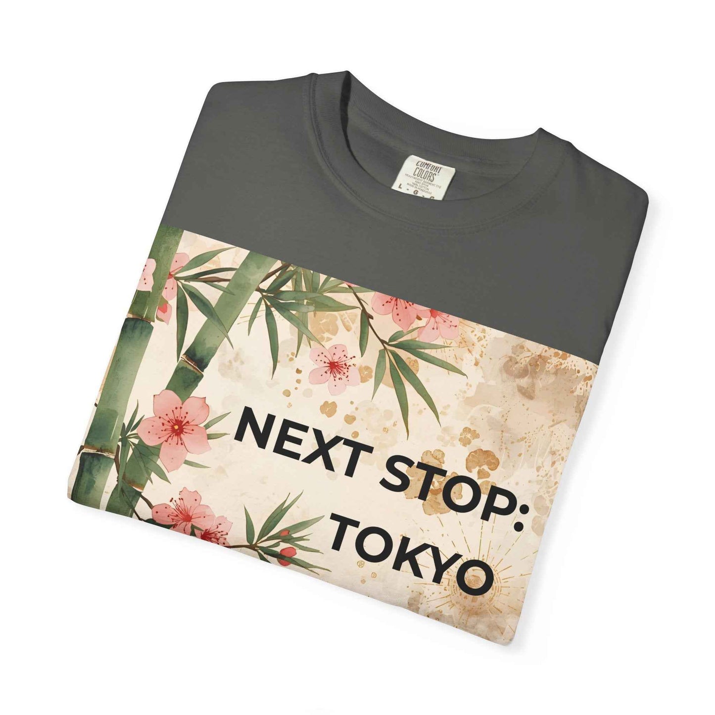 Tokyo Travel T-Shirt – "Next Stop: Tokyo" Floral Bamboo Design