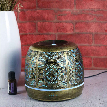 Wrought Iron Hollow Aroma Diffuser Humidifier for Office Use Quiet Operation