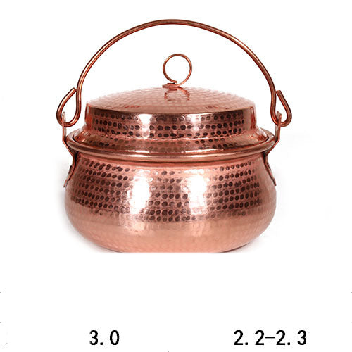 Traditional Hand-Hammered Copper Hanging Pot | Artisan Cookware