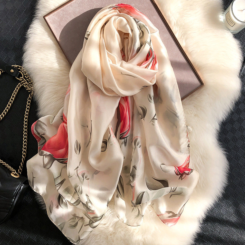 Elegant Silky Soft Scarf - Lightweight Wrap (90x180cm)