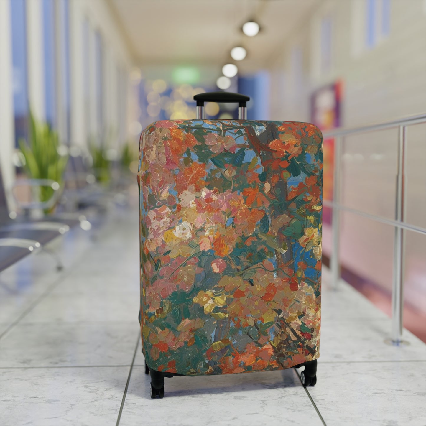 Floral Impressionist Luggage Cover
