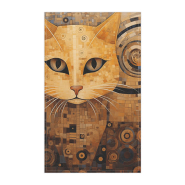 Artistic Cat Tea Towels | Kitchen Decor, Cat Lover Gift, Unique Home Accessory, Modern Kitchen Towel, Gift for Her