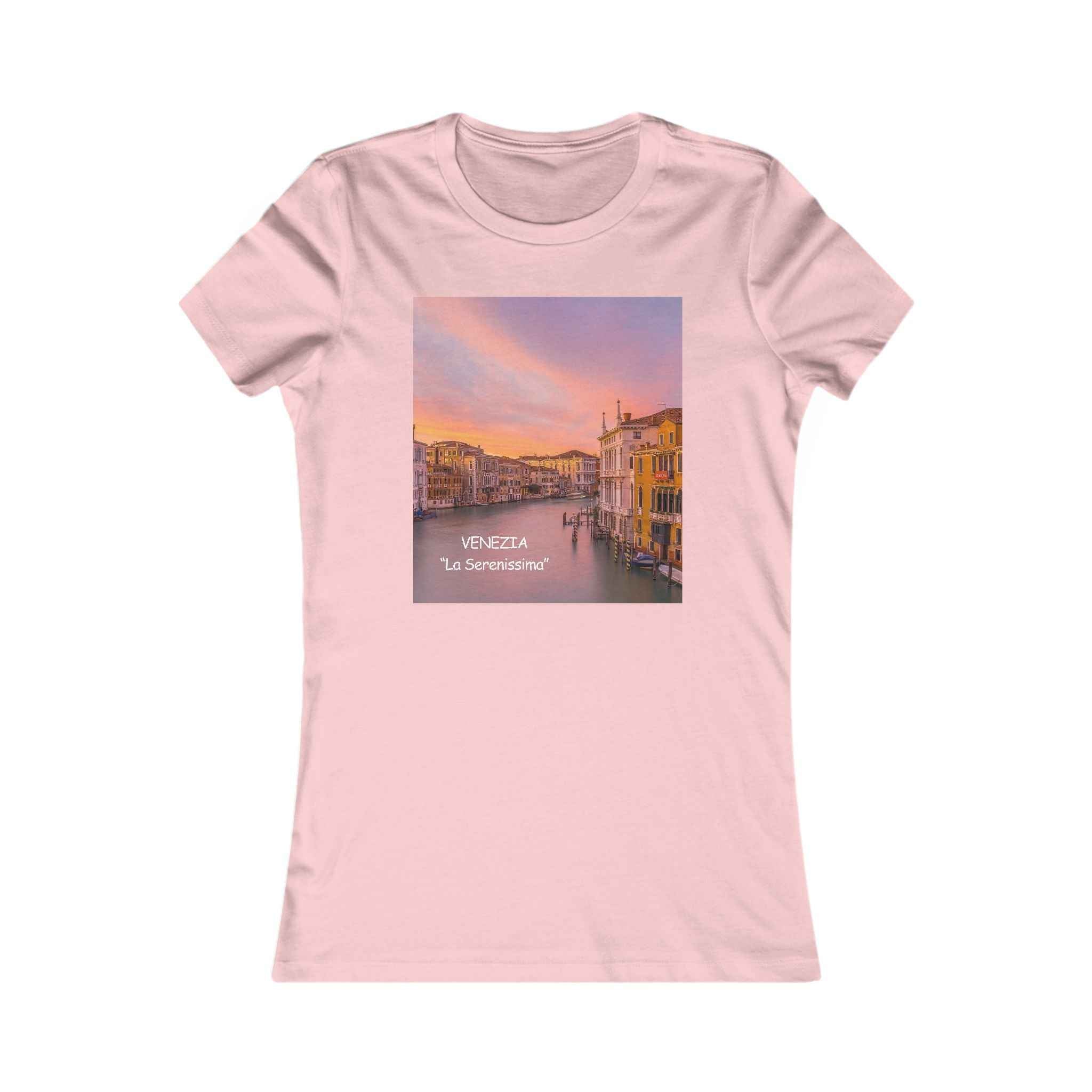 Venice Sunset Canal Women's Tee — Travel Graphic Shirt