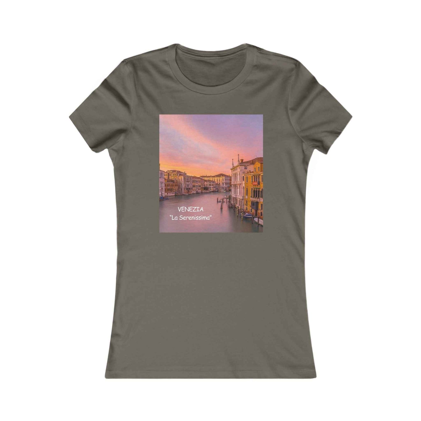 Venice Sunset Canal Women's Tee — Travel Graphic Shirt