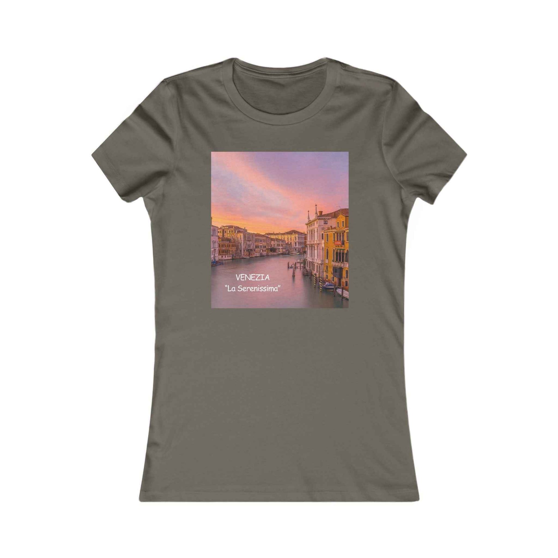 Venice Sunset Canal Women's Tee — Travel Graphic Shirt
