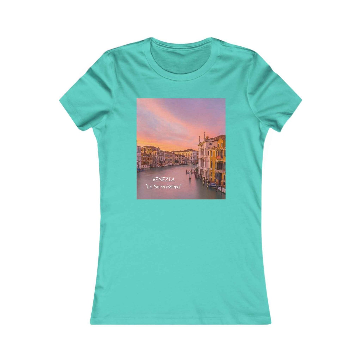 Venice Sunset Canal Women's Tee — Travel Graphic Shirt