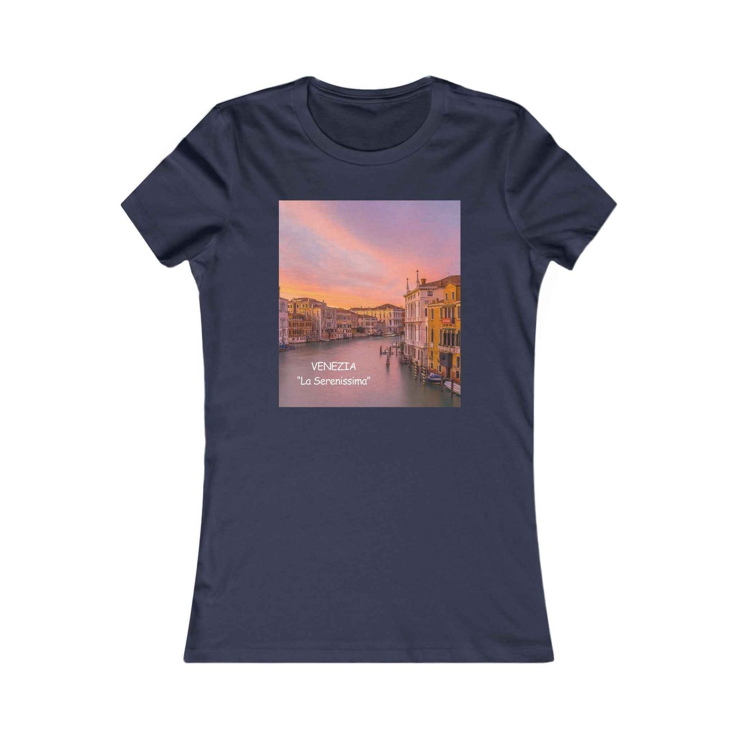 Venice Sunset Canal Women's Tee — Travel Graphic Shirt