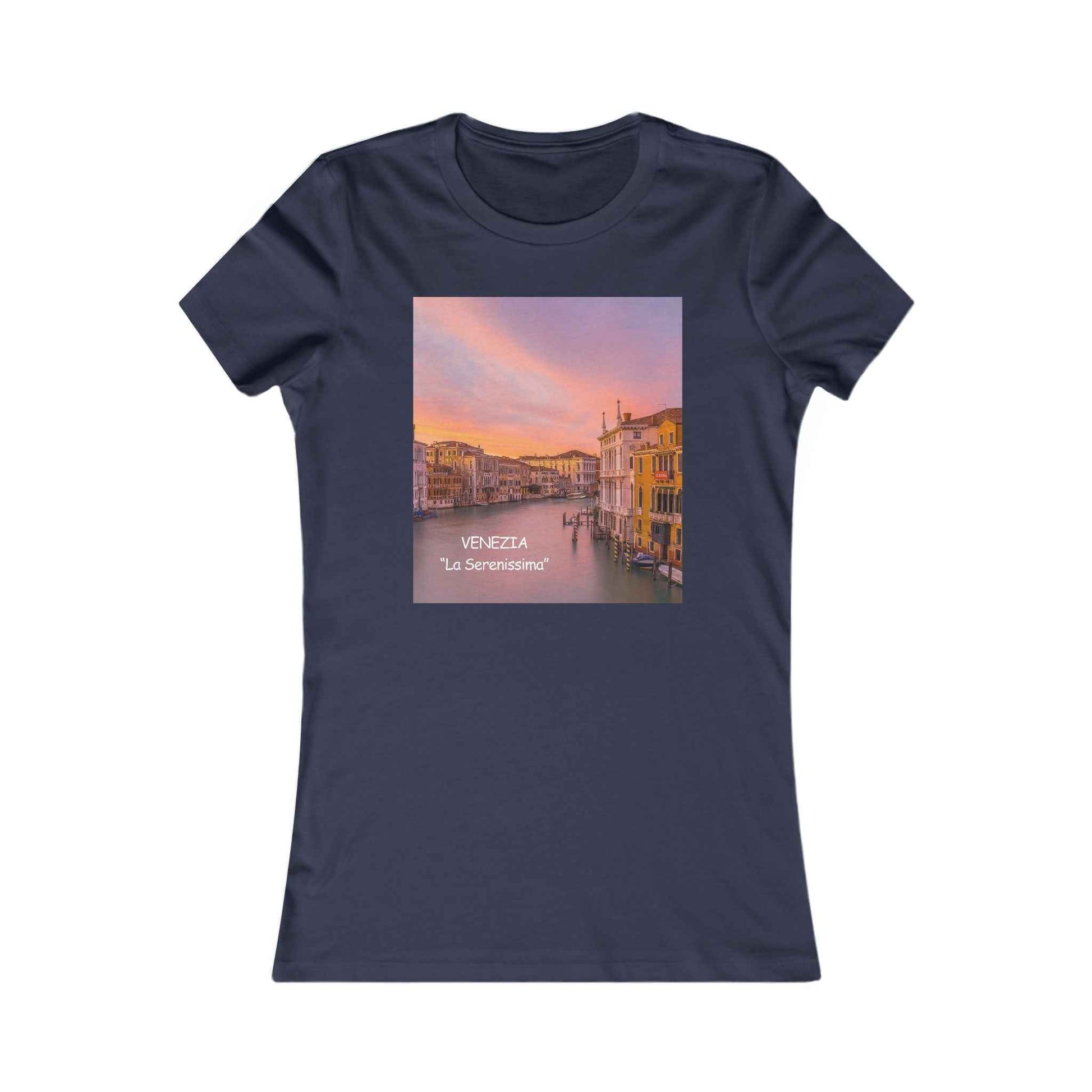 Venice Sunset Canal Women's Tee — Travel Graphic Shirt