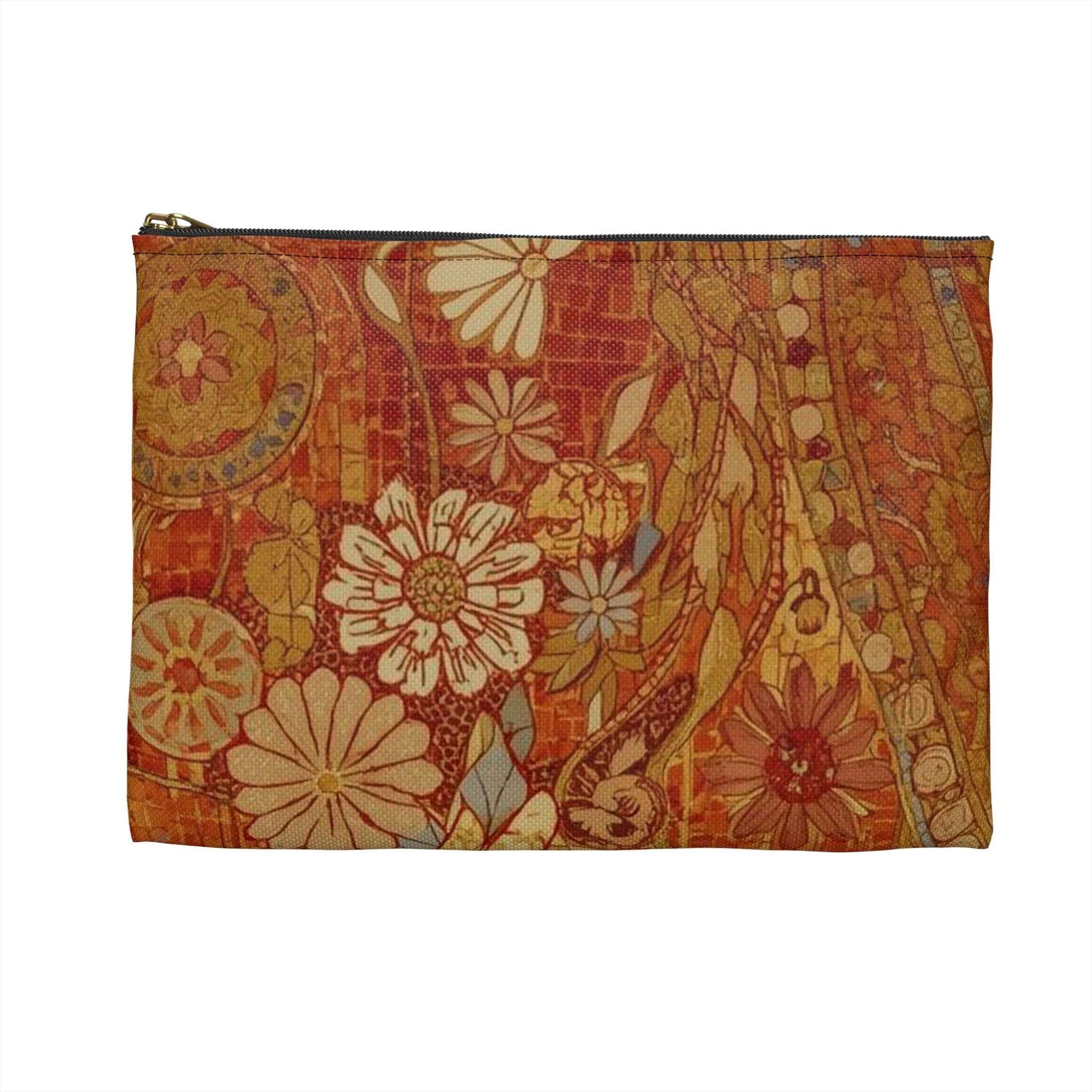 Bohemian Floral Accessory Pouch – Perfect for Travel and Organizing