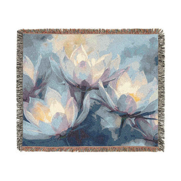 Artistic Moonflower Woven Blanket with Floral and Abstract Designs, Cozy Home Decor, Perfect for Living Room or Bedroom, Gift for Art Lovers, [...]