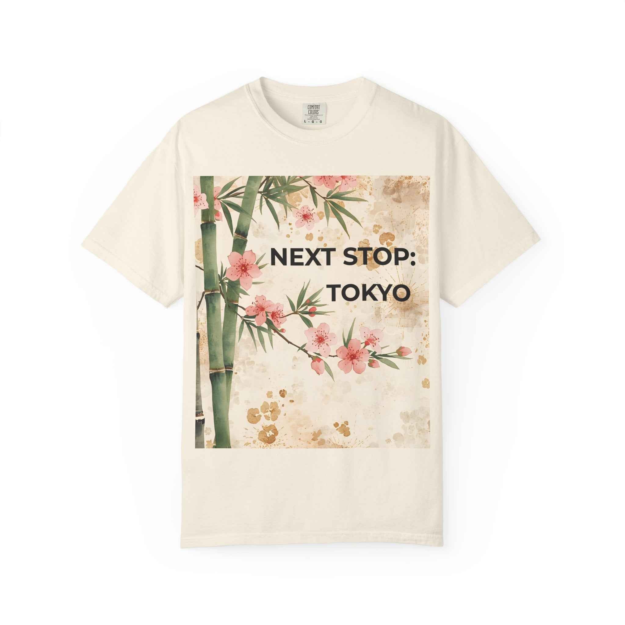 Tokyo Travel T-Shirt – "Next Stop: Tokyo" Floral Bamboo Design