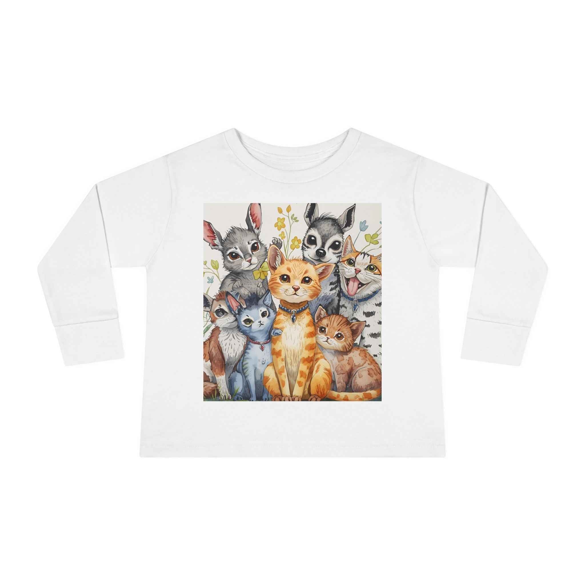 Adorable Animal Friends Toddler Long Sleeve Tee