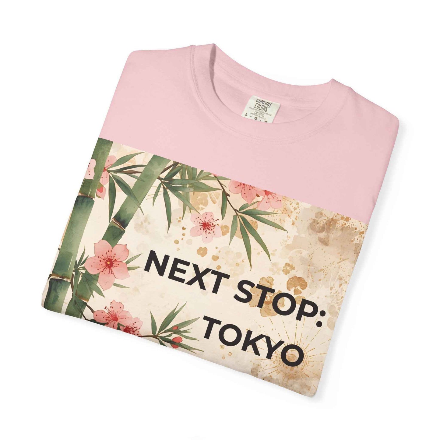 Tokyo Travel T-Shirt – "Next Stop: Tokyo" Floral Bamboo Design