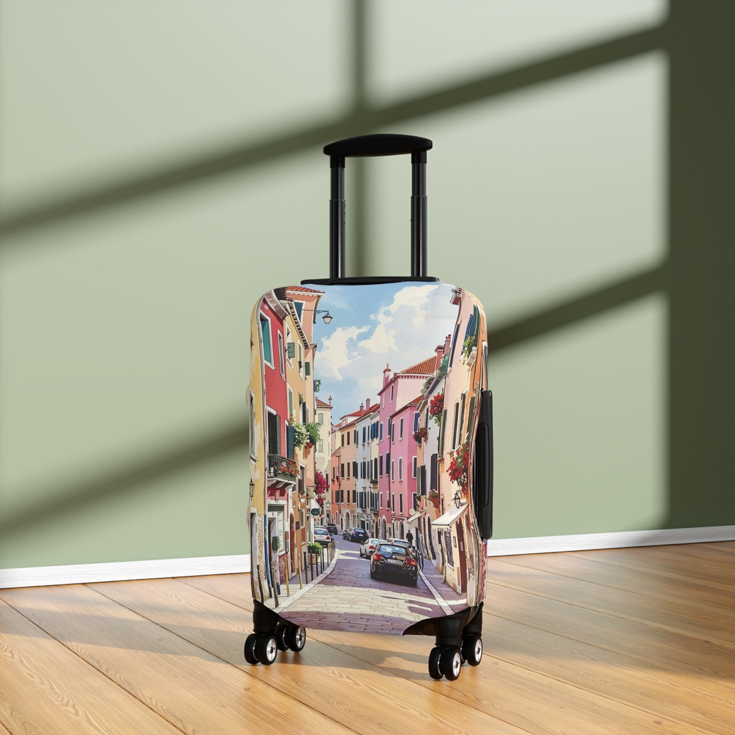 Vibrant Venice Luggage Cover - Stylish Suitcase Protector for Travel Lovers and Personalized Gifts for Wanderlust - Rosetta Creative Boutique