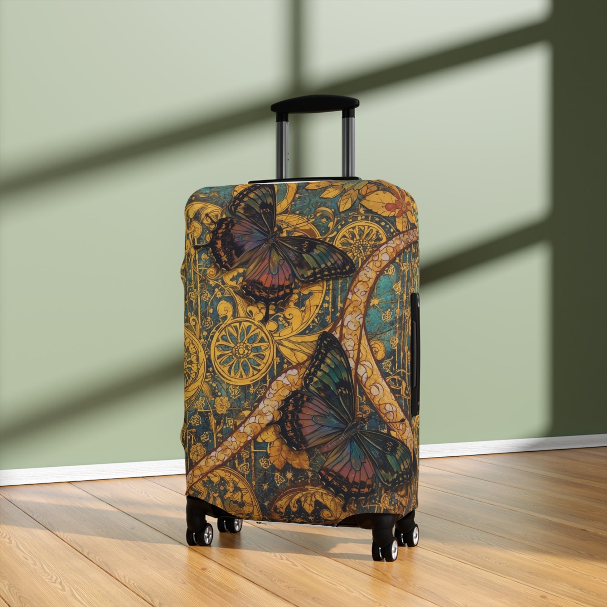 Butterfly Luggage Cover Stylish Suitcase Protector Travel - Rosetta Creative Boutique
