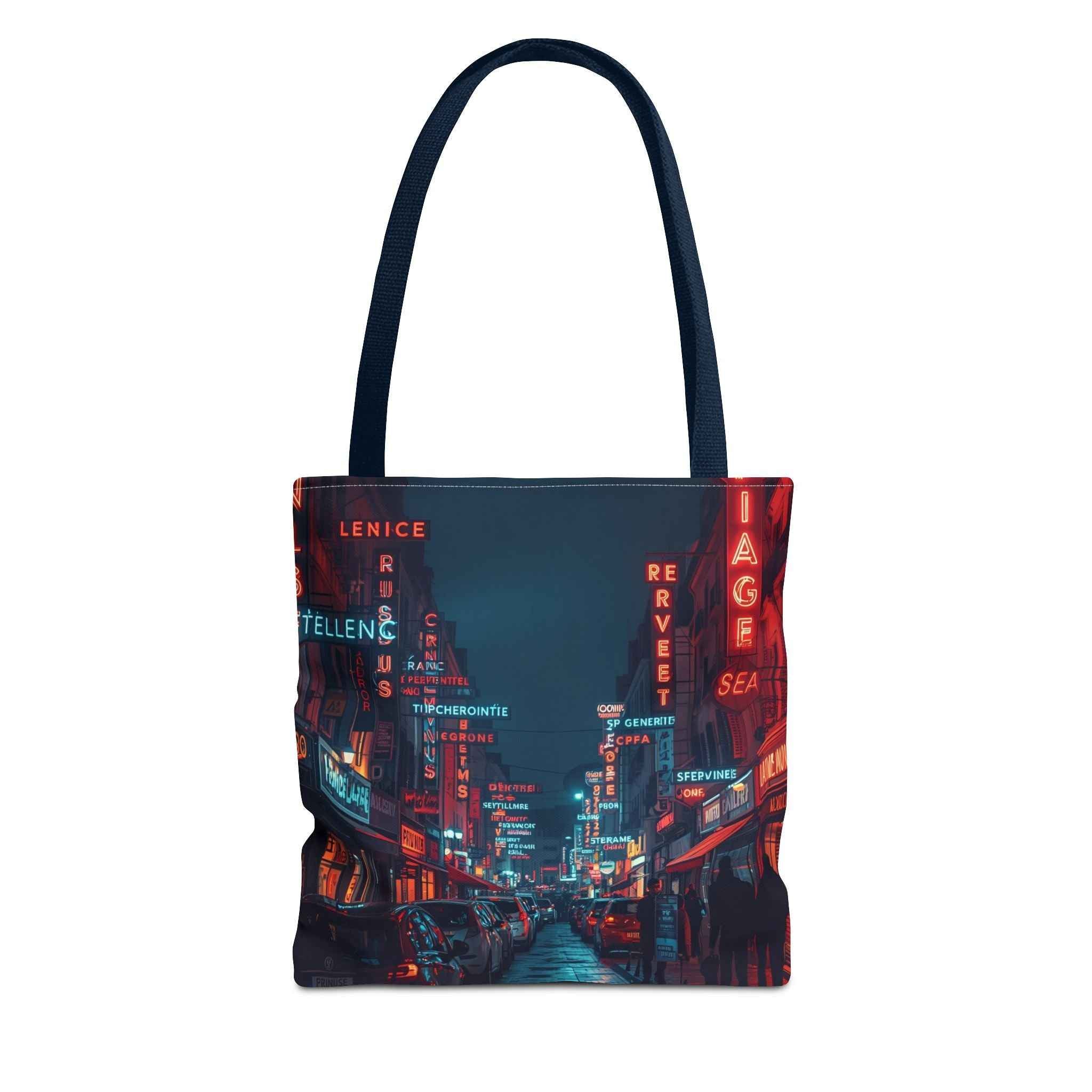 Urban Nightlife in France Tote Bag - Stylish and Versatile for Everyday Use