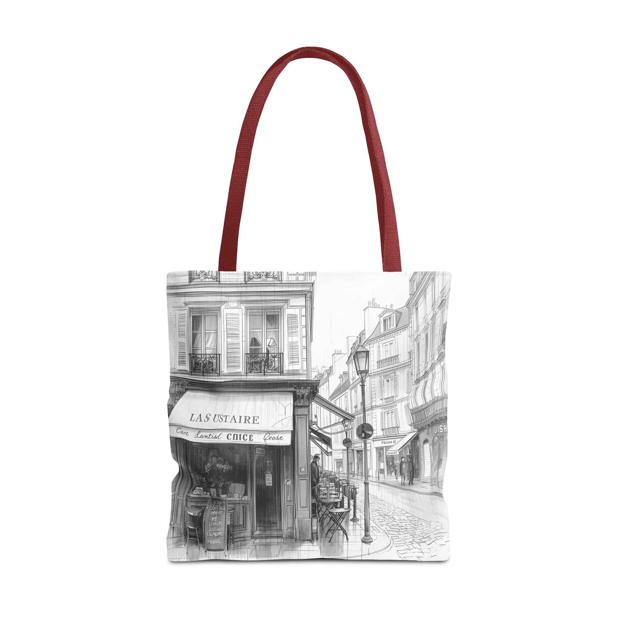 Parisian Street Art Tote Bag - Stylish AOP Design for Everyday Use