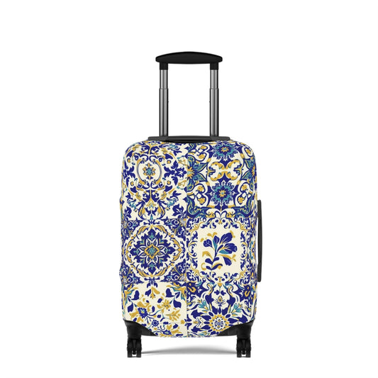 Luggage Cover Travel Accessory Floral Sicilian Design - Rosetta Creative Boutique
