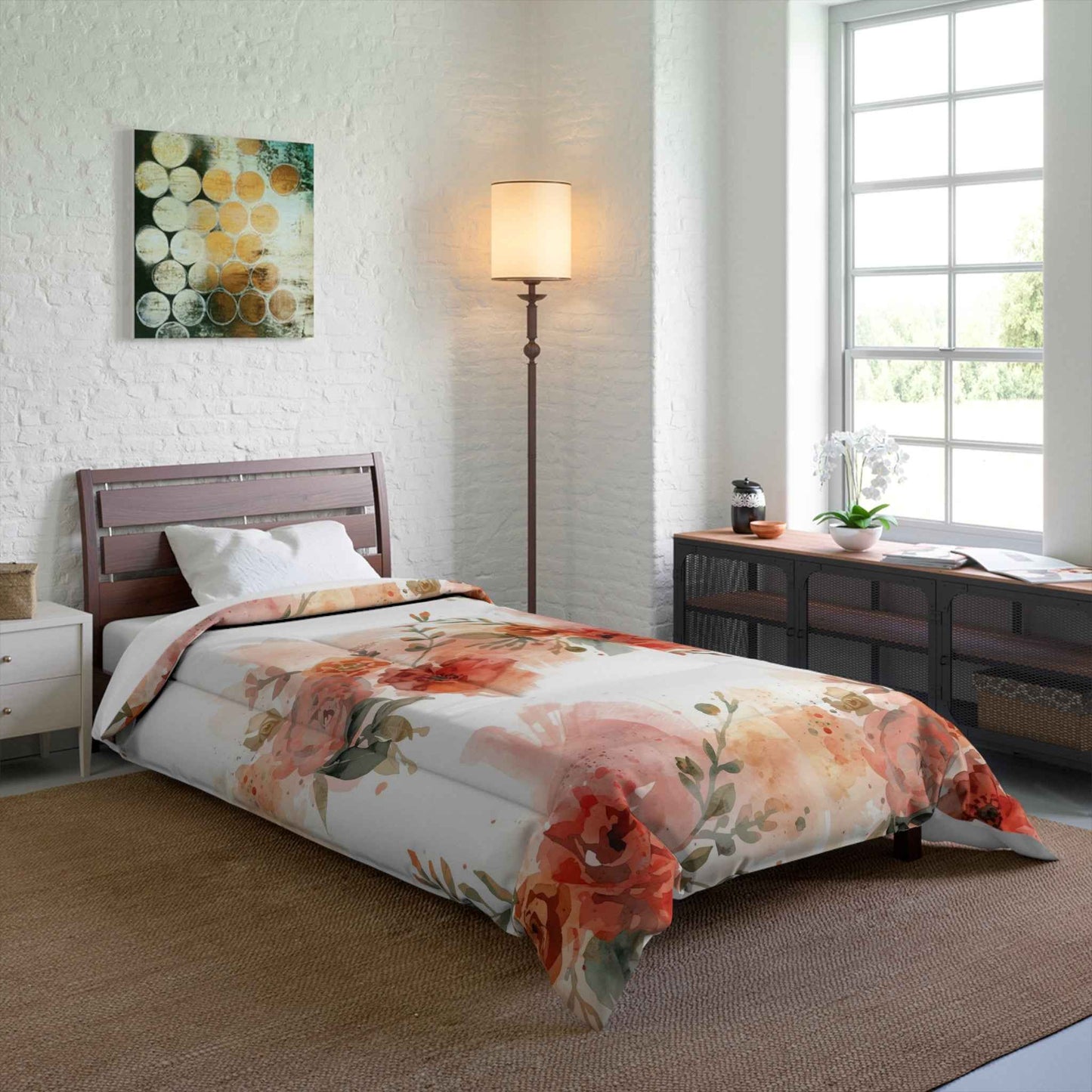 Beautiful Floral Cozy Comforter