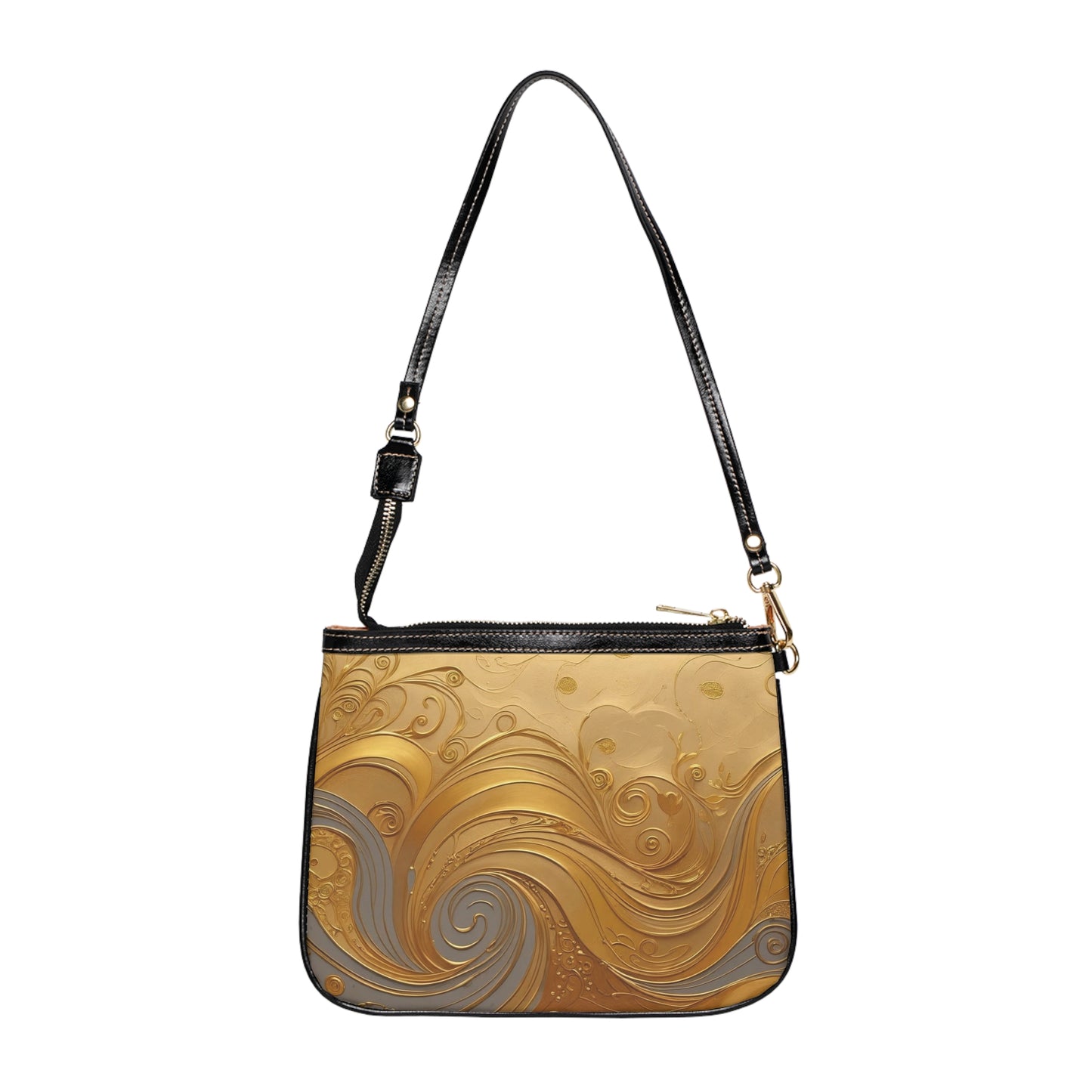 Elegant Small Shoulder Bag in Golden Waves Design, Fashion Accessory, Gift for Her, Stylish Handbag for Any Occasion, Evening Bag, [...]