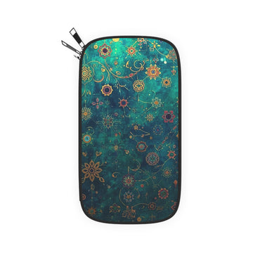 Whimsical Floral Passport Wallet, Travel Organizer, Gift for Travelers, Bohemian Style Travel Wallet, Holiday Travel Accessory, Floral [...] - Rosetta Creative Boutique
