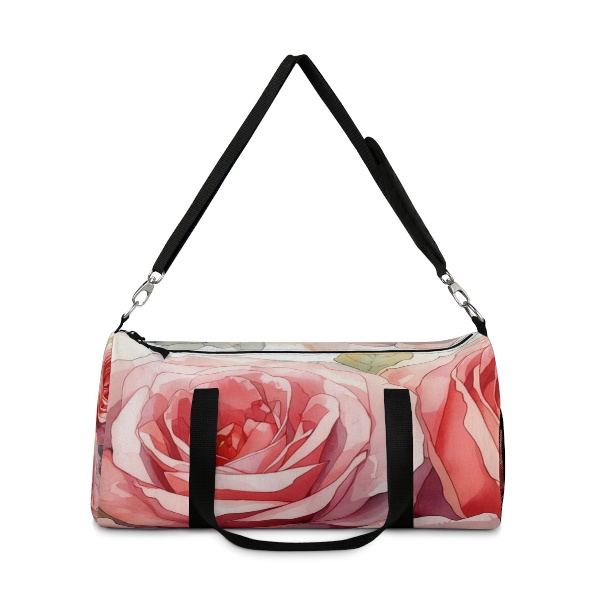 Romantic Roses Floral Duffel Bag Travel Gym Tote Gift - Rosetta Creative Boutique