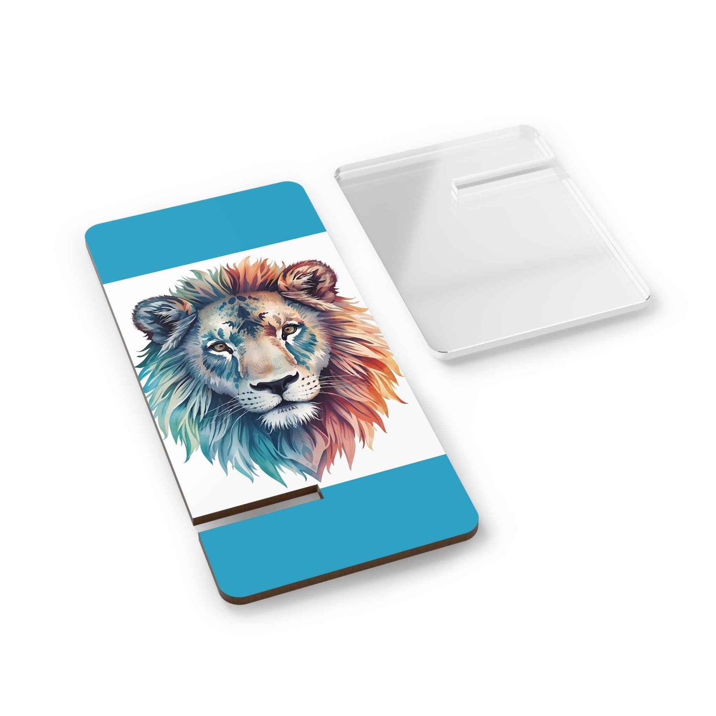 Colorful Lion in Watercolors Smartphone Stand
