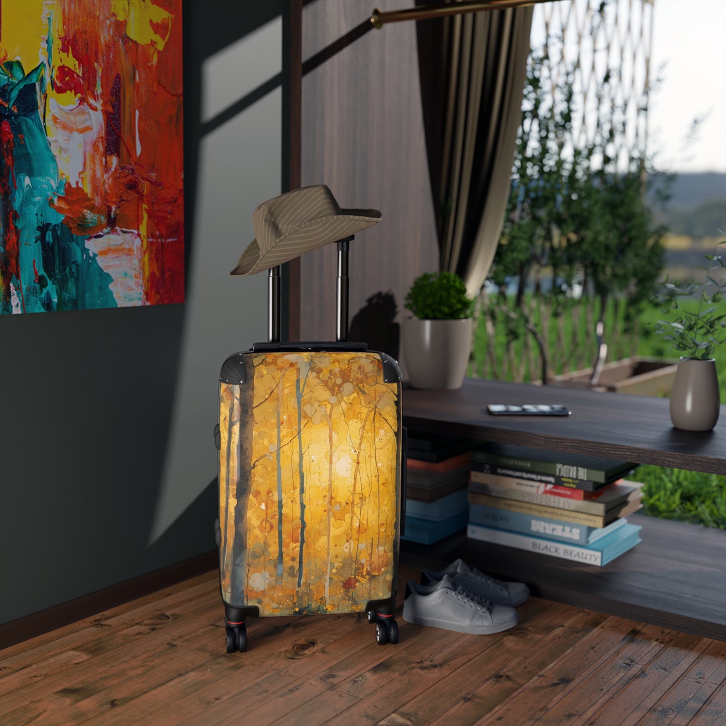 Golden Forest Suitcase Rosetta Creative Boutique Luggage - Rosetta Creative Boutique