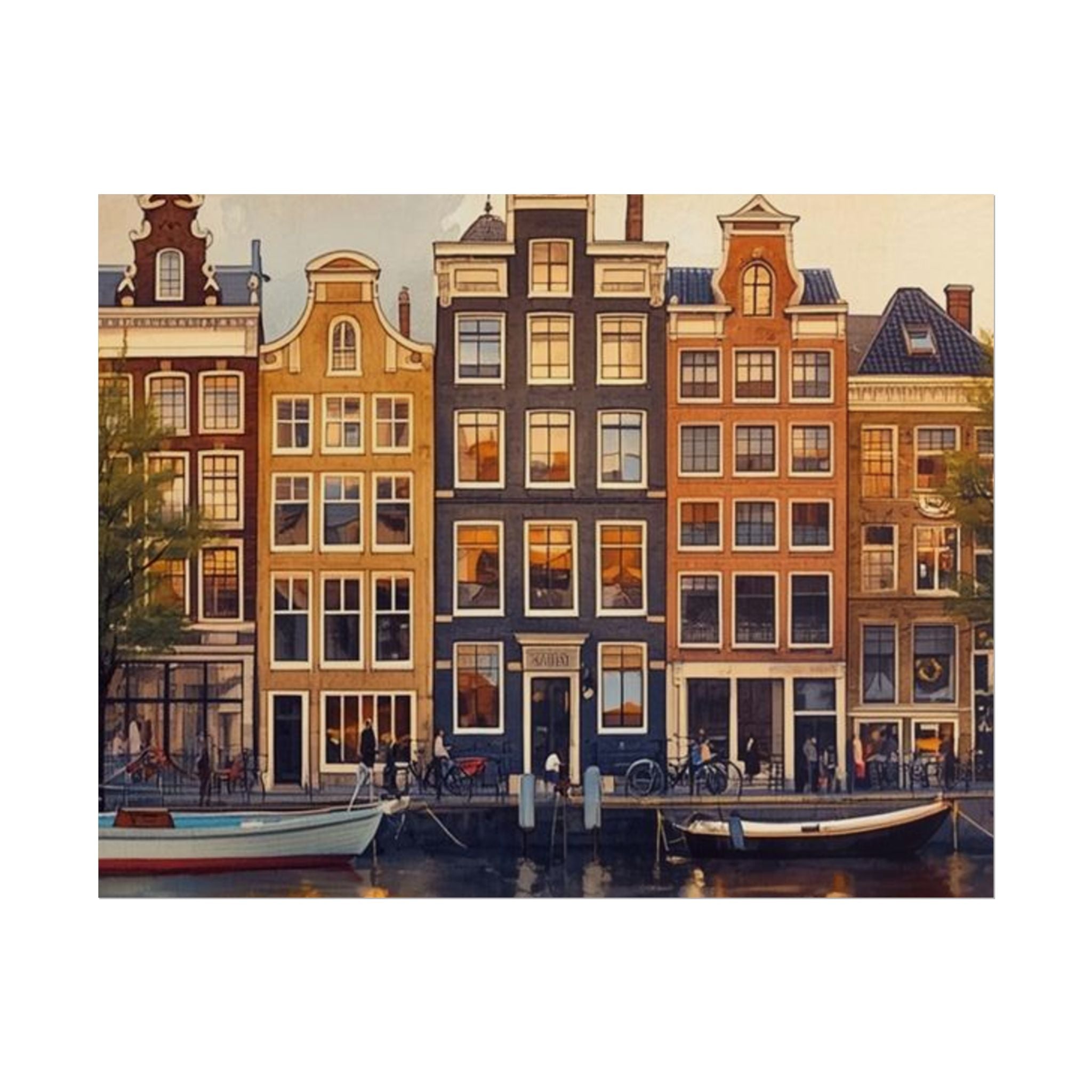 Amsterdam Rolled Posters Vintage City Art Travel Decor - Rosetta Creative Boutique