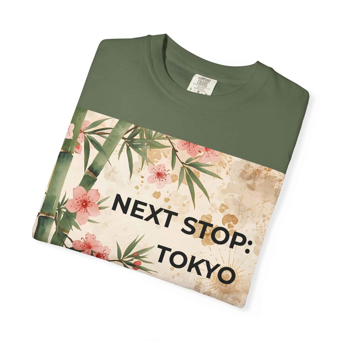 Tokyo Travel T-Shirt – "Next Stop: Tokyo" Floral Bamboo Design