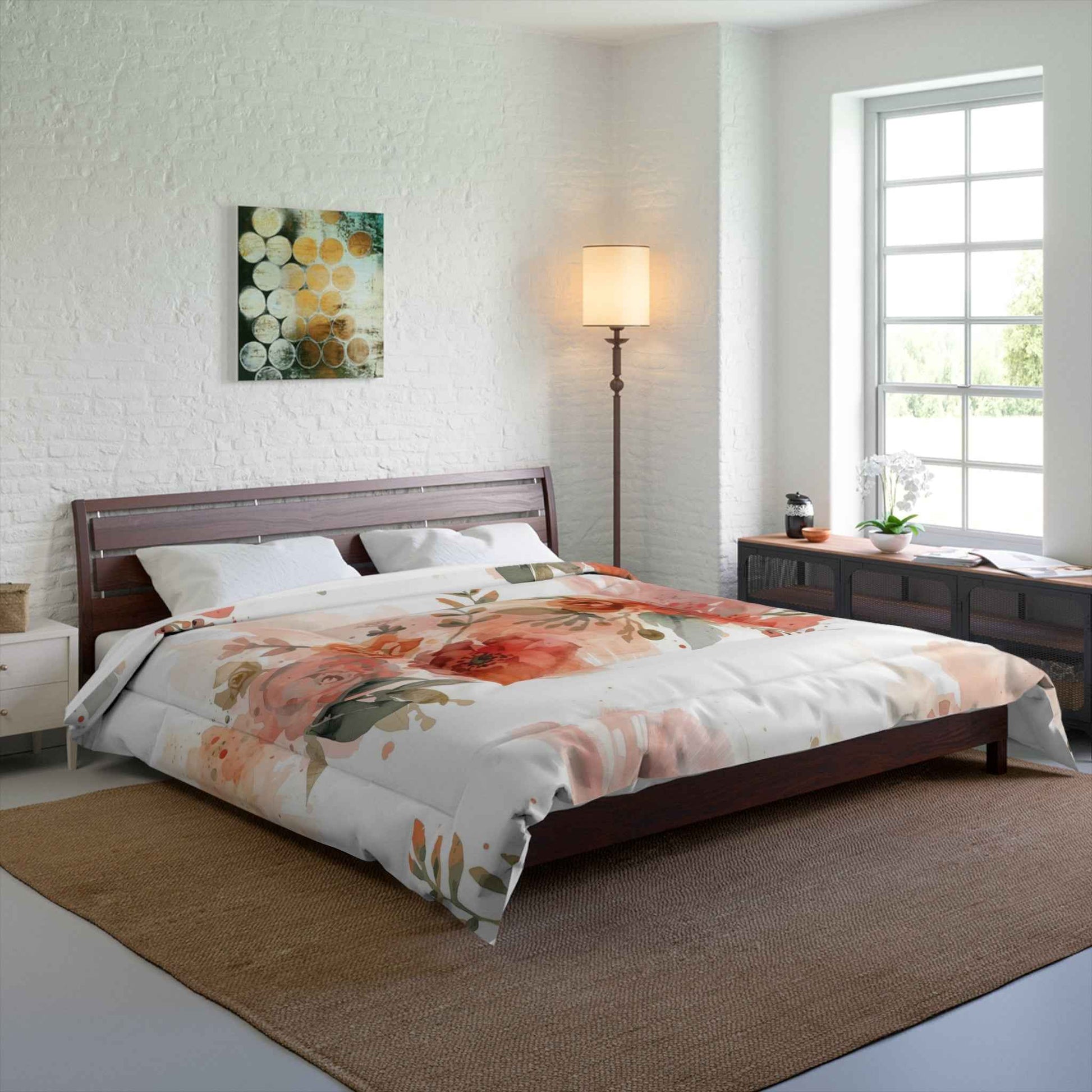 Beautiful Floral Cozy Comforter