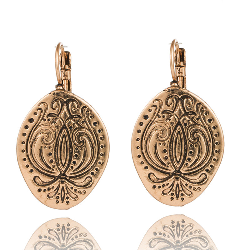 Bohemian vintage bronze earrings