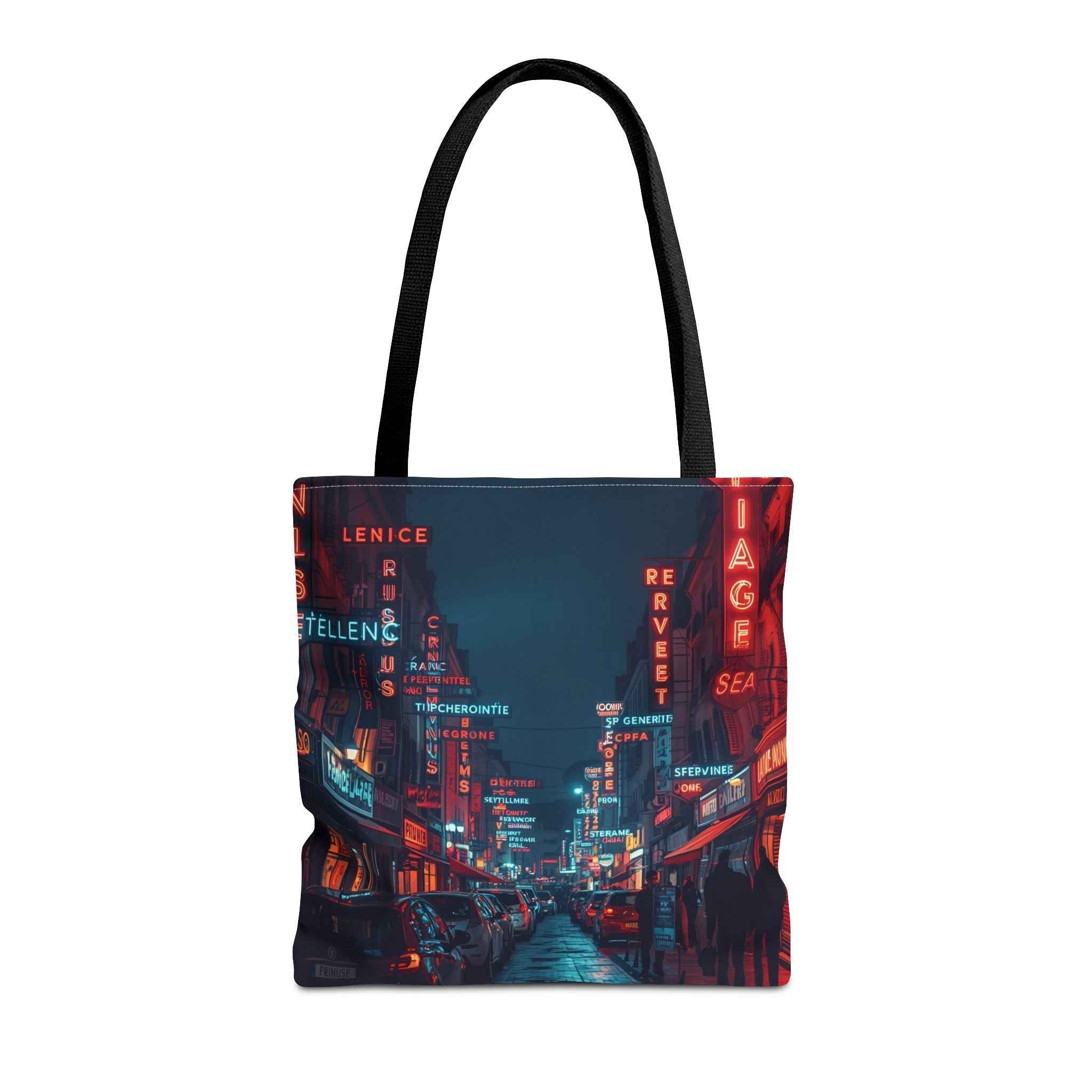 Urban Nightlife in France Tote Bag - Stylish and Versatile for Everyday Use