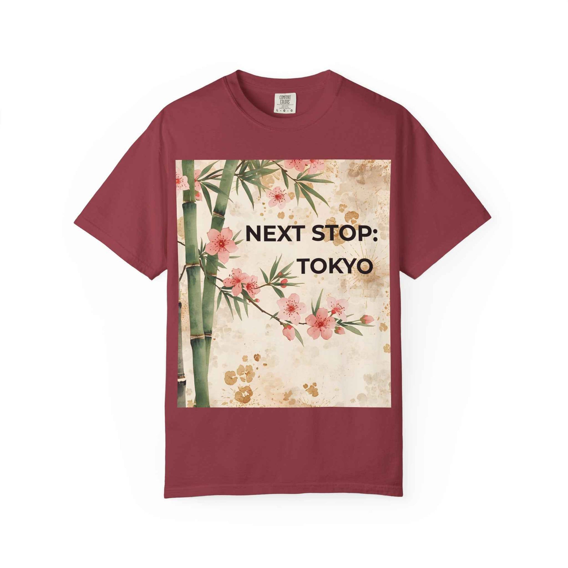 Tokyo Travel T-Shirt – "Next Stop: Tokyo" Floral Bamboo Design