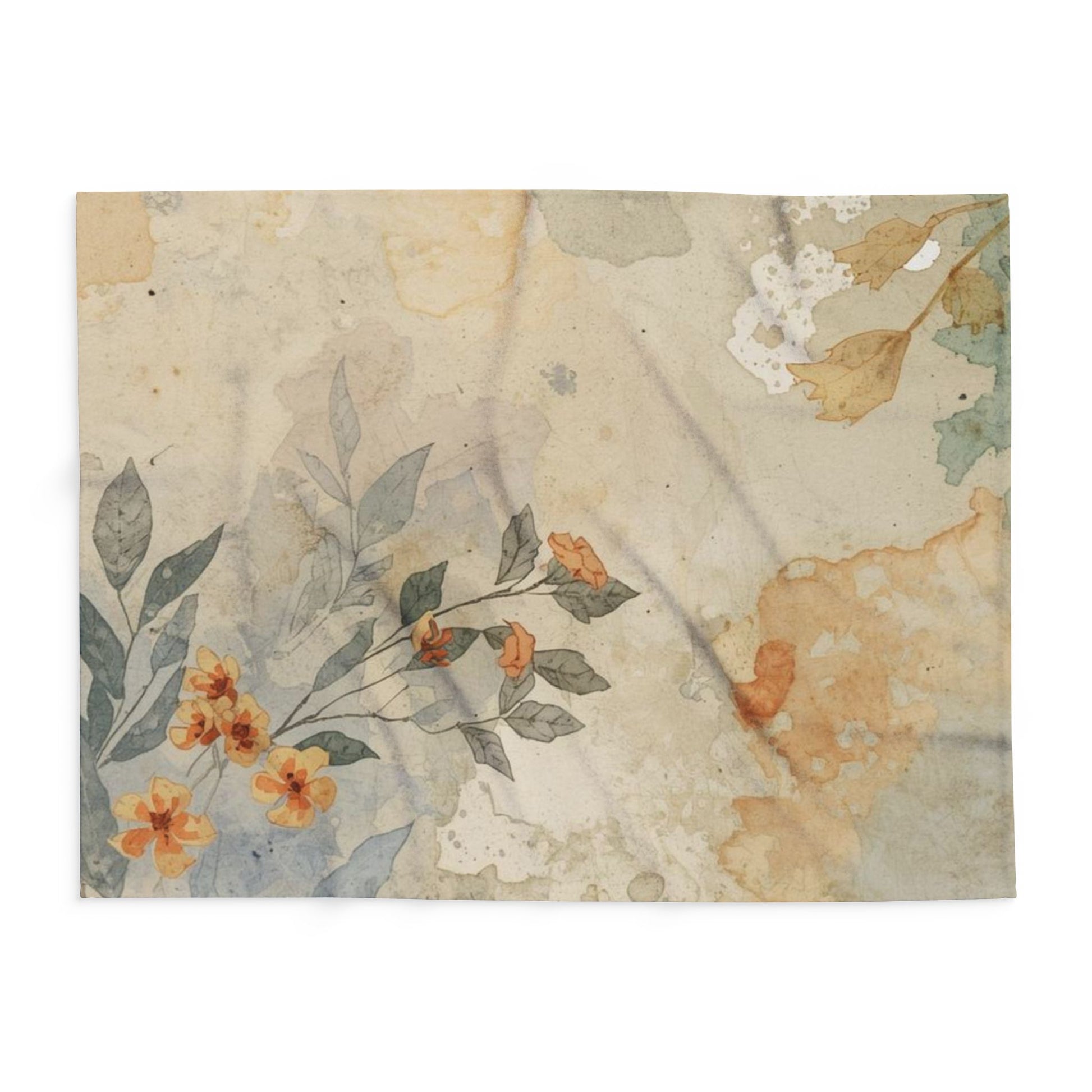 Cozy Floral Arctic Fleece Blanket, Soft Throw for Home Decor, Gift for Housewarming, Relaxing Evenings, Lightweight Blanket - Rosetta Creative Boutique