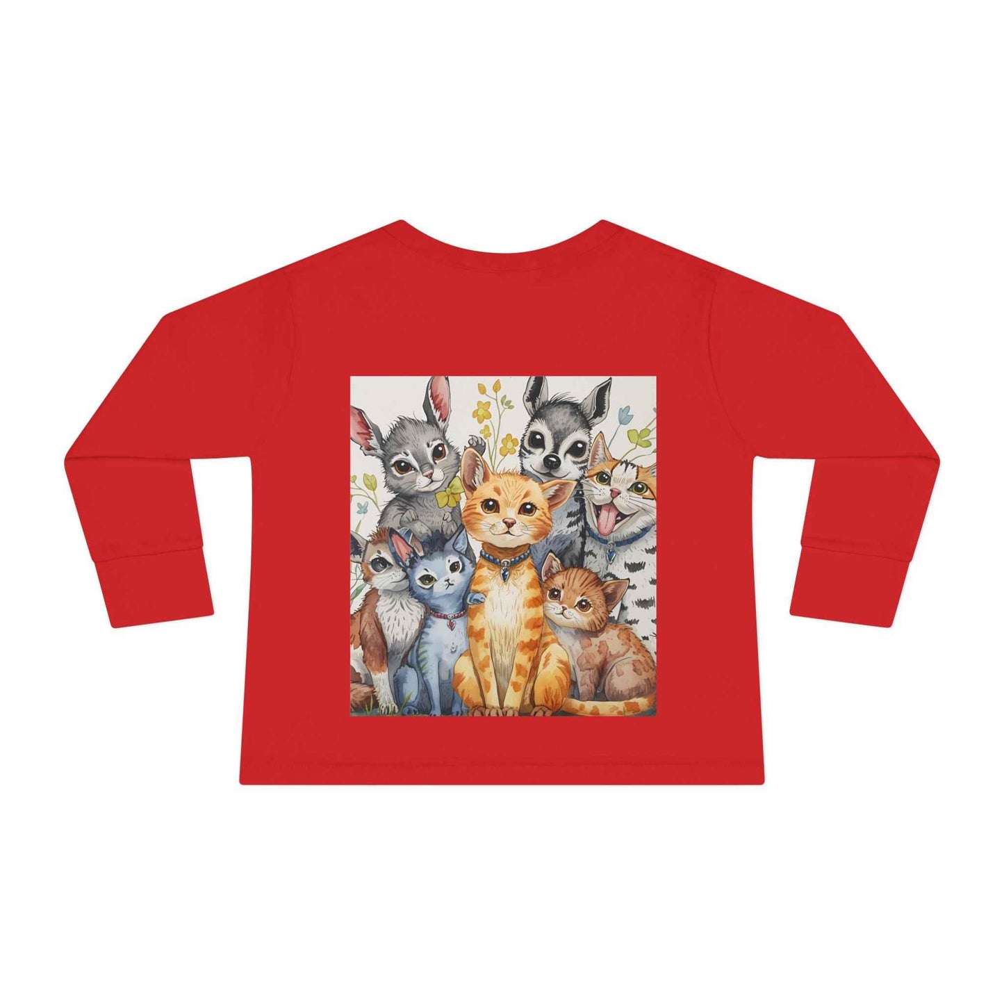 Adorable Animal Friends Toddler Long Sleeve Tee