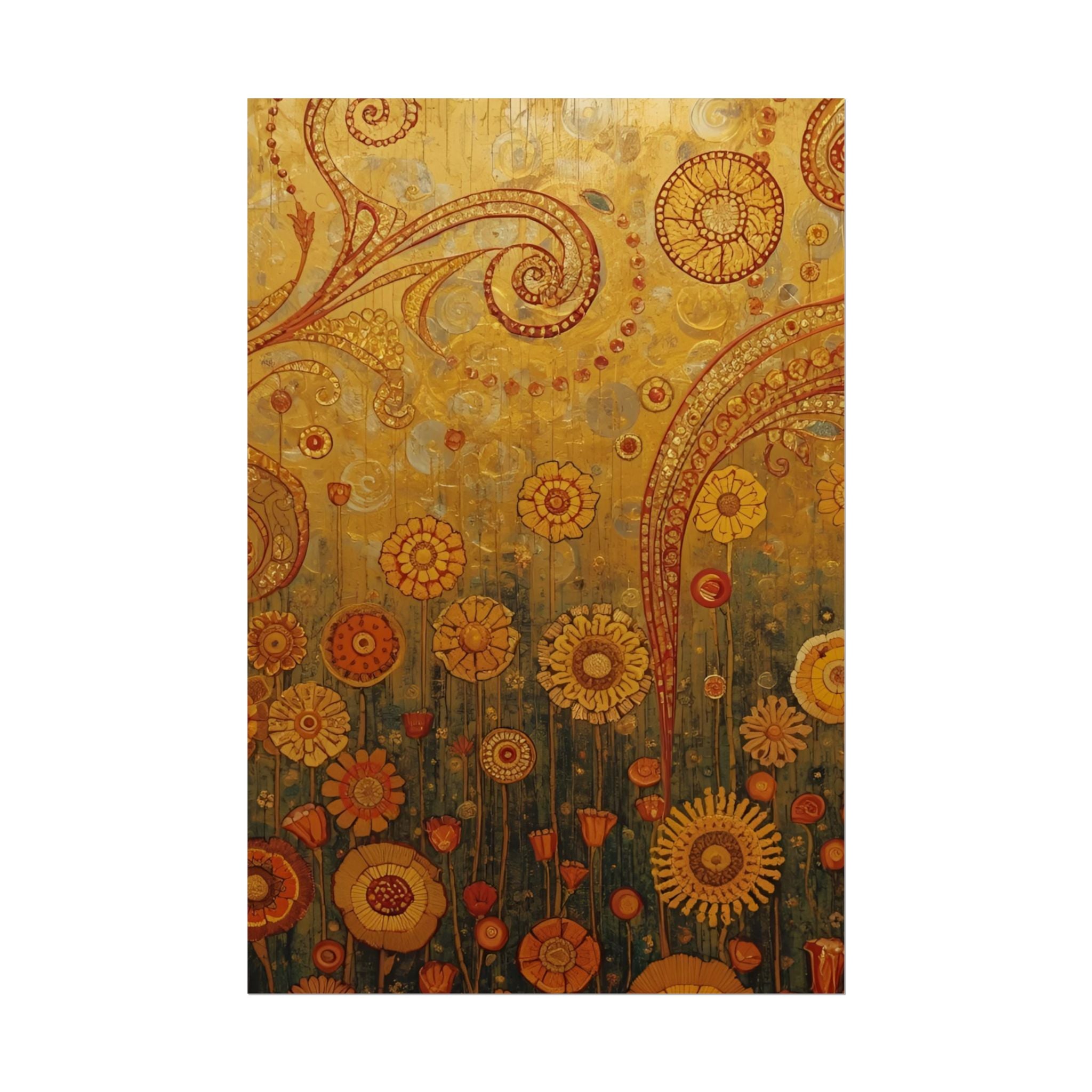 Bohemian Floral Wall Art Print Dorm Room Decor Vintage - Rosetta Creative Boutique
