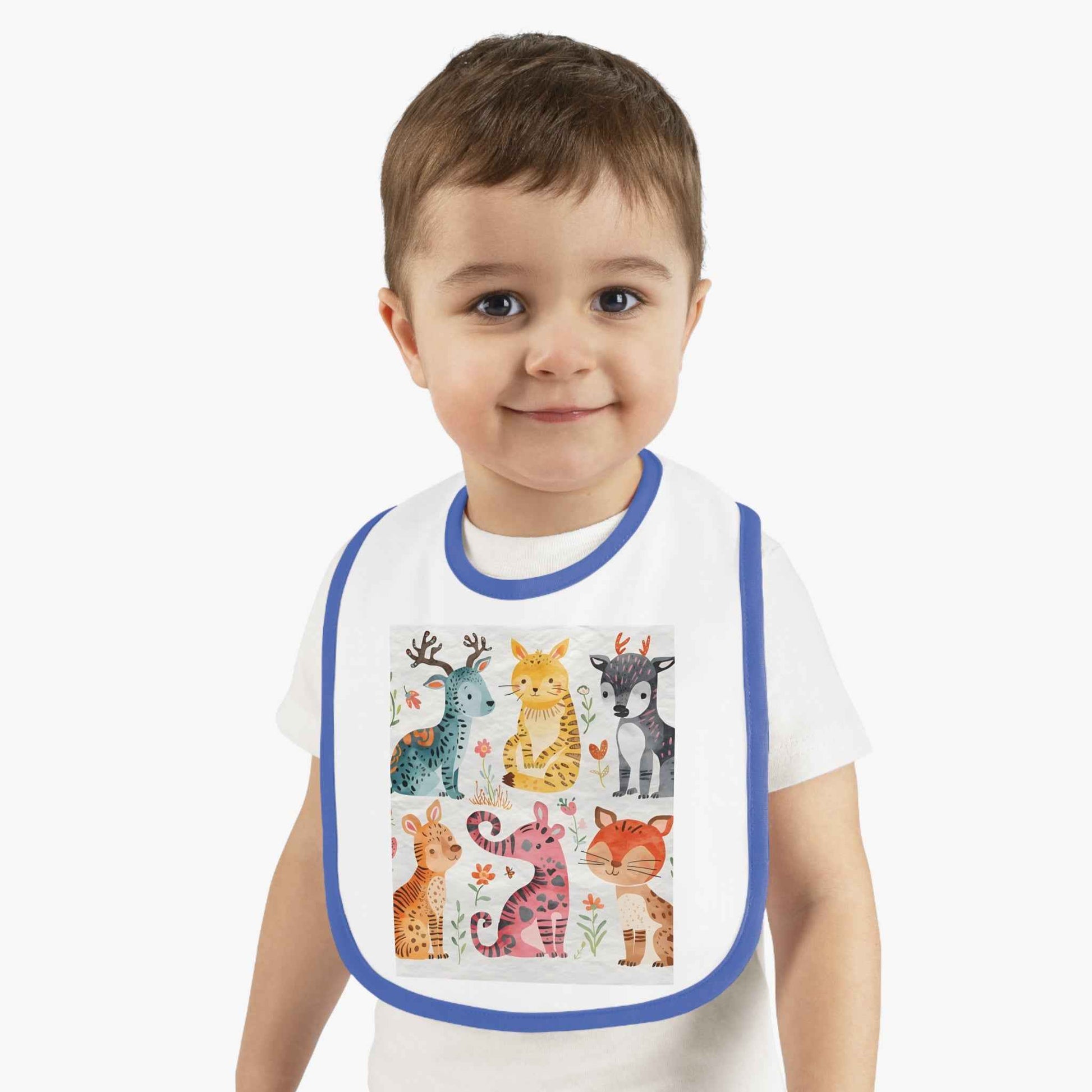 Adorable Animal Print Baby Bib for Messy Mealtimes