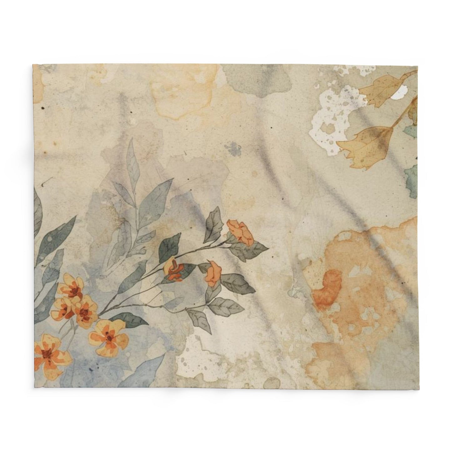 Cozy Floral Arctic Fleece Blanket, Soft Throw for Home Decor, Gift for Housewarming, Relaxing Evenings, Lightweight Blanket - Rosetta Creative Boutique