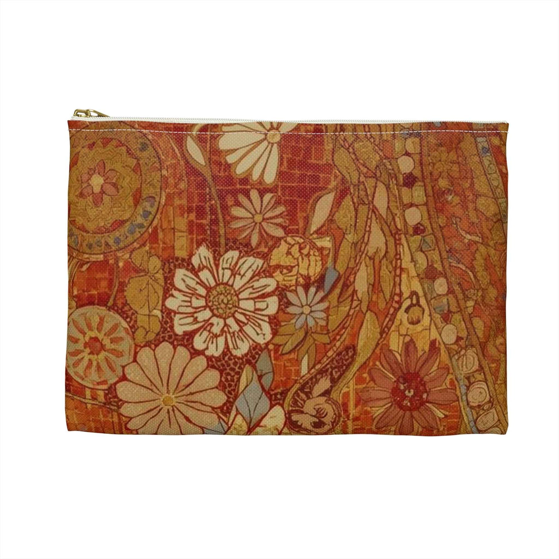 Bohemian Floral Accessory Pouch – Perfect for Travel and Organizing