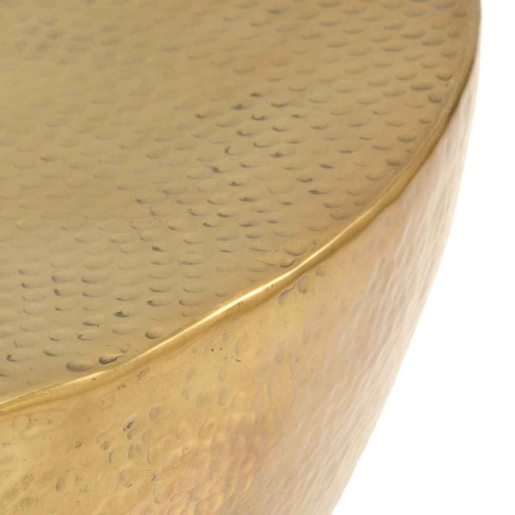 Coffee Table in Hammered Brass