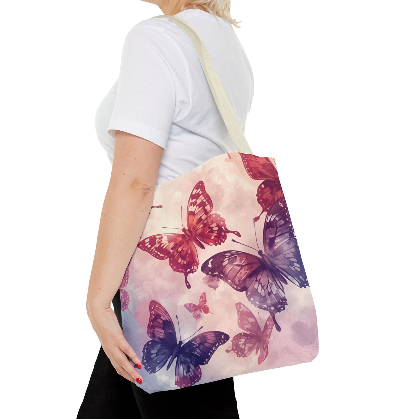 Butterfly Pattern Tote Bag - Stylish Eco-Friendly Canvas Bag