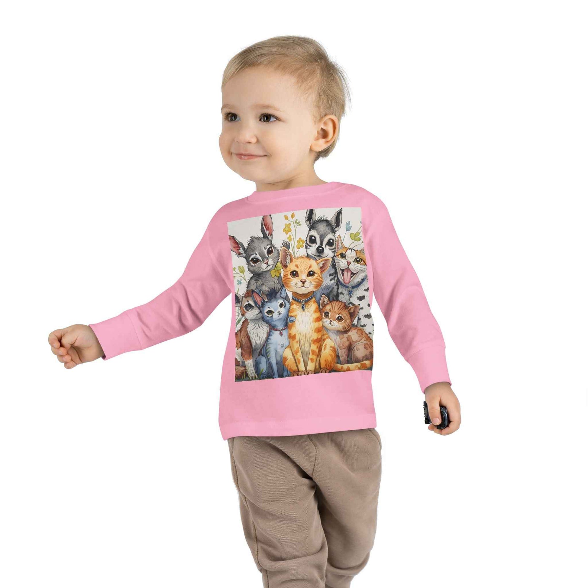 Adorable Animal Friends Toddler Long Sleeve Tee