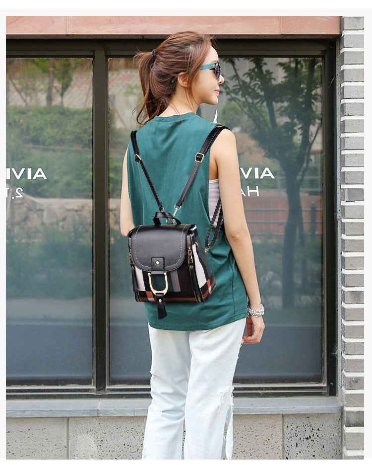 Small Women's Grid Backpack
