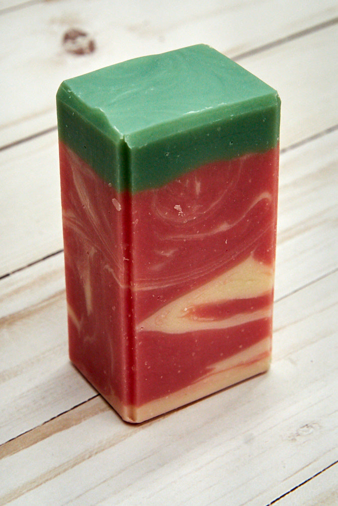 Fresh Picked Strawberries Bar Soap Handcrafted Fruity Scent - Rosetta Creative Boutique
